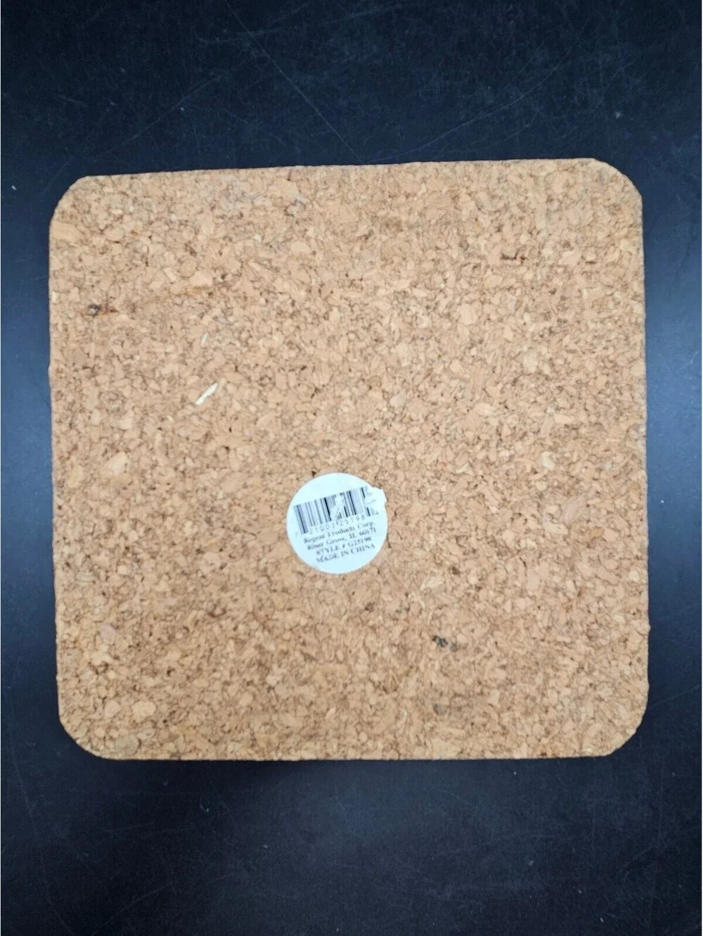 Vintage Pear Ceramic Tile Trivet Cork Backed Regent Products 8x8